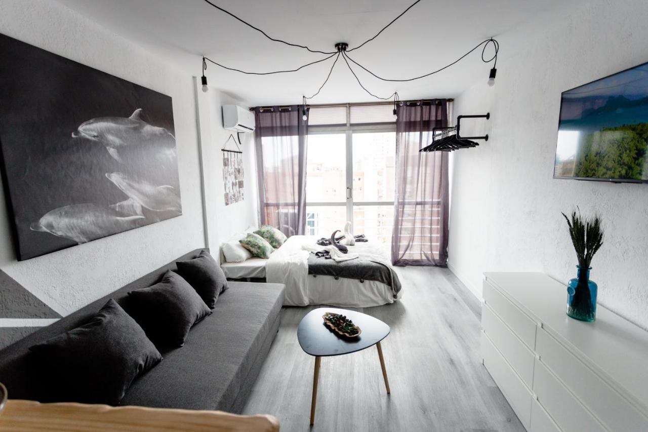 Modern Studio With See And City View Μπένιντορμ Εξωτερικό φωτογραφία